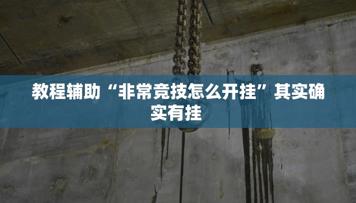 教程辅助“非常竞技怎么开挂”其实确实有挂 教程辅助“非常竞技怎么开挂”其实确实有挂