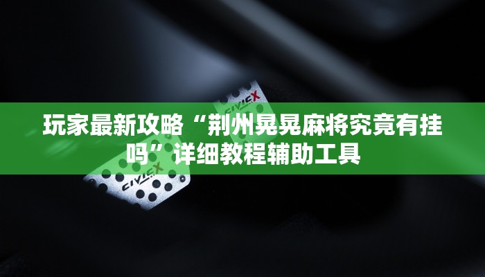 玩家最新攻略“荆州晃晃麻将究竟有挂吗”详细教程辅助工具 玩家最新攻略“荆州晃晃麻将究竟有挂吗”详细教程辅助工具