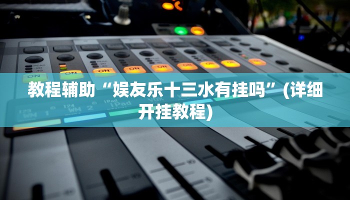 教程辅助“娱友乐十三水有挂吗”(详细开挂教程)