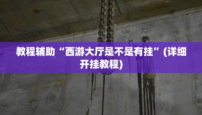 教程辅助“西游大厅是不是有挂”(详细开挂教程) 教程辅助“西游大厅是不是有挂”(详细开挂教程)