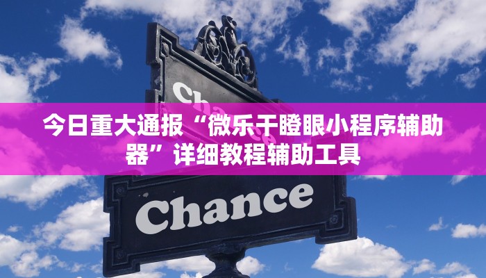 今日重大通报“微乐干瞪眼小程序辅助器”详细教程辅助工具 今日重大通报“微乐干瞪眼小程序辅助器”详细教程辅助工具