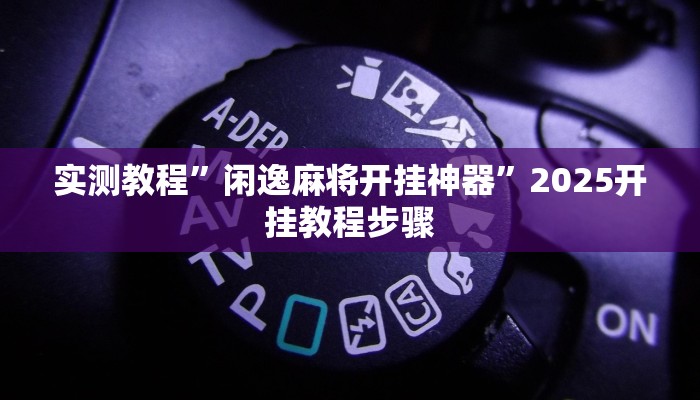 实测教程”闲逸麻将开挂神器”2025开挂教程步骤 实测教程”闲逸麻将开挂神器”2025开挂教程步骤