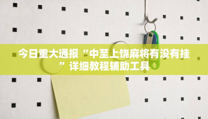今日重大通报“中至上饶麻将有没有挂”详细教程辅助工具 今日重大通报“中至上饶麻将有没有挂”详细教程辅助工具
